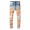#824 Amiri orange Star patches jeans blue