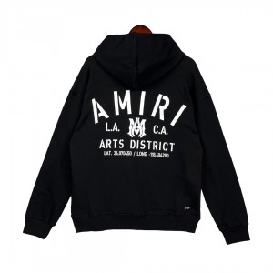Amiri LA & CA Art District Hoodie Black