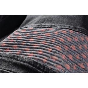 #822 Amiri red dots jeans black