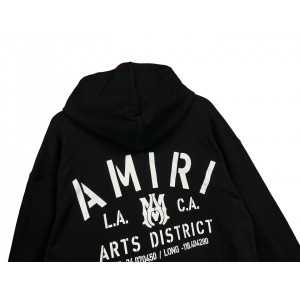 Amiri LA & CA Art District Hoodie Black