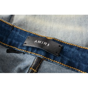 Amiri jeans blue with red denim