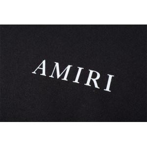 Amiri mushroom print hoodie black