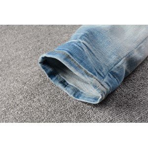 #827 Amiri color dots jeans blue