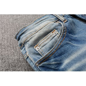 #831Amiri letters Melt jeans blue