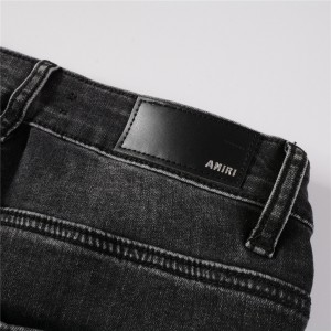 #852 Amiri bandana patch jeans black