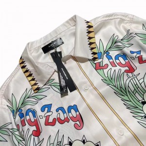 Amiri Zig Zag Silk T-Shirt Men/Women