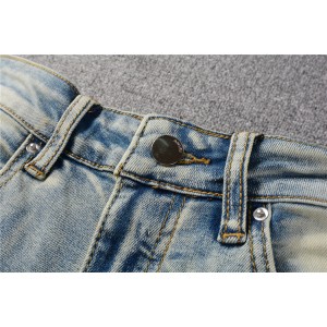 821 Amiri Yellow Points design zip Jeans