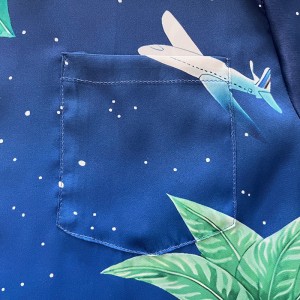 Casablanca Bird Flags Silk Shirt