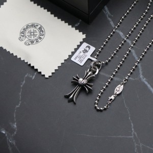 CH Heart Cross Necklace 925 Silver