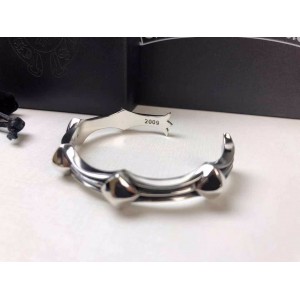 Fishbone shape bracelet silver