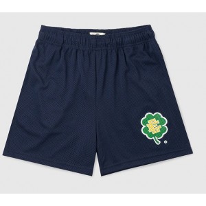 Eric Emanuel Flower EE Logo Shorts (Green/Navy Blue)