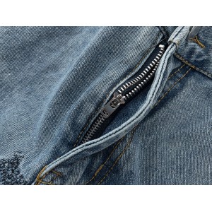 Gallery Dept stitching bell-bottom jeans blue