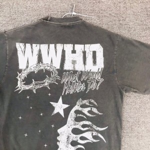 Hellstar Studios Jesus Path To Paradise Distressed T-Shirt