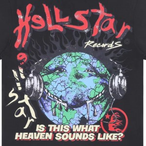 Hellstar studios globe tee black beige