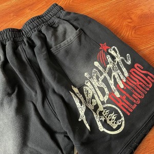 Hellstar studios washed shorts black
