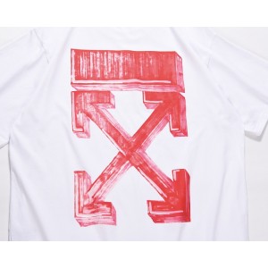 Off White OW Pink Crayon Logo T-Shirt (Black/White)