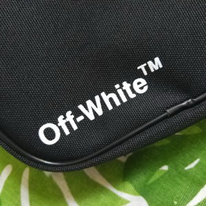 Off White Nylon Waist Shoulder Bag