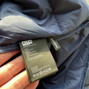 Kith winter suits navy blue camo