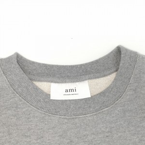 Ami Gray Crewneck Sweatshirt Men&Women