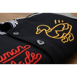 Human Made Duck Embroidery Logo Wool Jacket Black Grey（S~XXL）