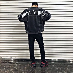 Palm Angels 20SS Denim Jacket Black