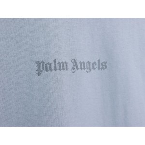 Palm Angels Clean Fits Upside-Down Letter T-Shirt Blue Khaki