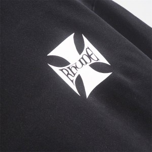 Rhude checkerboard hoodie black