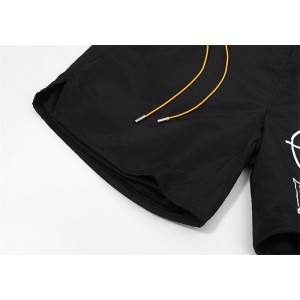 Rhude shoot print shorts black