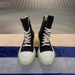 Rick Owens Hi-Street Shoes Black (Transparent Sole) High Top