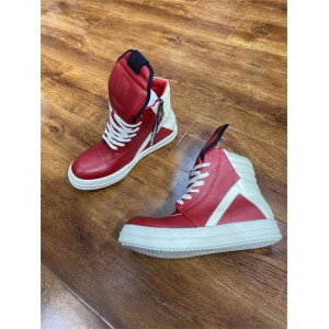 [Best Quality] Rick Owens 2022 Hi-Street Leather Shoes High Top