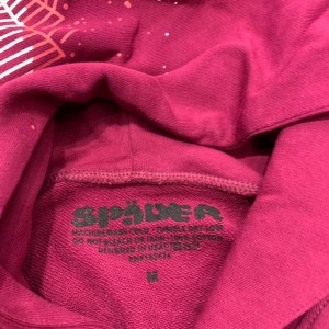 Sp5der big 5 hoodie wine red