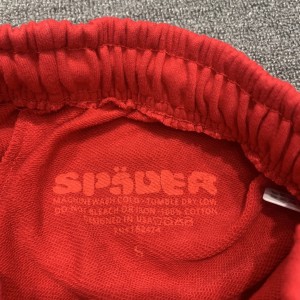 Spider Worldwide Sp5der Clothing Spider Web 'PINK' Red Hoodie & Pants