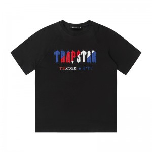 Trapstar blue red letters tee 2 colors