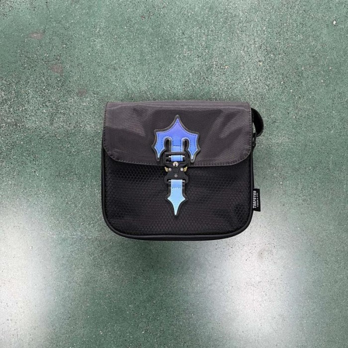Trapstar Blue Logo Shoulder Messenger Bag