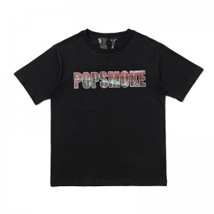 Vlone Popsmoke tee t-shirt (Black/White)