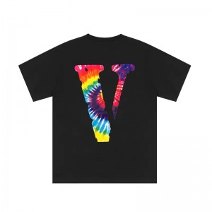 Vlone rainbow V tee t-shirt (Black/White)